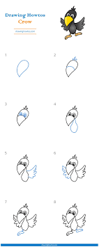 How To Draw A Crow Step By Step Easy Drawing Guides Drawing Howtos Learn how to draw a crow easy step by step drawing & coloring page for kids & beginners made by how2draw easily. how to draw a crow step by step easy