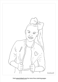Her real name is joelle joanie siwa , and she was born on may 19, 2003. Realistic Jojo Siwa Coloring Pages Free Music Coloring Pages Kidadl