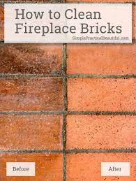 Best way to clean a red brick fireplace. How To Clean Fireplace Bricks Simple Practical Beautiful Clean Fireplace Clean Fireplace Brick How To Clean Brick