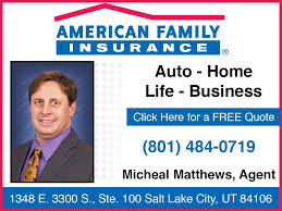 In 1963, the name of the company was changed to american family mutual insurance company and in 1975 the company introduced commercial lines and became the fifth largest mutual auto insurer. Michael Matthews Agent American Family Insurance United States Utah Salt Lake City Thebestbusinesses Org
