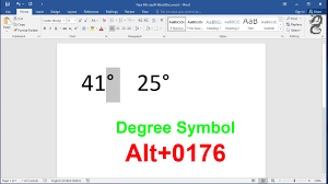 A moderate degree of intelligence; How To Insert Degree Symbol In Word Shortcut Key To Insert Degree Symbol Youtube