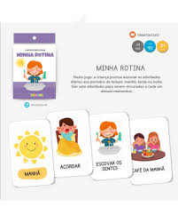 Cartas Educativas - Aprenda Sobre Minha Rotina