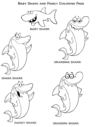 What about a shark that likes to work out or cook? Baby Shark Coloring Pages 50 Printable Coloring Pages