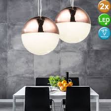 2er Set Led Design Kristall Pendel Leuchten Wohn Zimmer