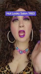 Donna works hard for the money at Hot Looks Salon 1983! #hairstylist  #beautysalon #salon #charactercomedy #80s #80saesthetic