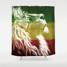 King Of Judah Shower Curtain By Inspiredimages Society6 Lion Lions Showercurtain Rasta Rastafari Rastafarian Redgoldgree Rasta Art Rasta Lion Tapestry