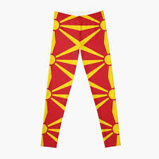 Mange kommuner i nordmakedonien har et flag, her ses dem jeg kinne finde. Leggings Macedonia Flag Redbubble