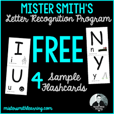 Mastering the english alphabet for kids is a huge task. 4 Free Sample Flashcards Mister Smith S Letter Recognition Program
