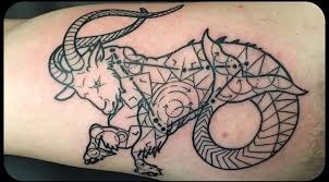 Geometric Capricorn By Frankie Ayers At Atomic Tattoo In Tampa Fl Capricorn Tattoo Cool Tattoos Japanese Sleeve Tattoos