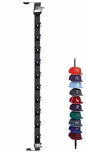 Each Row Of The Caprack 10 Can Be Hung Over A Door In A Closet Hung From A Hook In The Ceiling Keep Your Bas Baseball Cap Rack Cap Rack Hat Organization