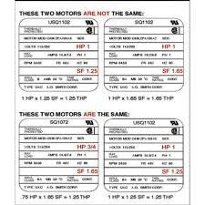 Is A 1 0hp Motor The Same As A 1 5hp Motor