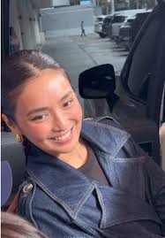 Kathryn Bernardo Blue Stripe Polo