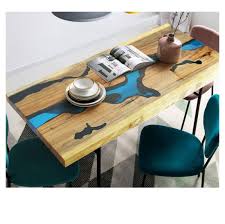The artistically designed epoxy river tables have been established as an absolute furnishing trend around the globe for some time now. Chine Art Design Tableau De La Riviere En Noyer Clair De La Resine Epoxy Table A Manger Acheter Table En Bois De Resine Epoxy Resine De Bois Sur Fr Made In China Com