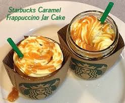 Starbucks Caramel Frappuccino Jar Cakes 6 8 Oz By Sweetbitesms 24 00 Starbucks Caramel Frappuccino Starbucks Caramel Cake In A Jar