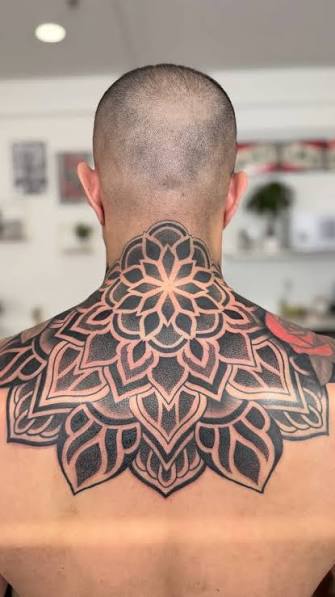 Shoulder Mandala Tattoo Men
