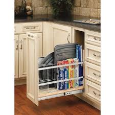 Rev A Shelf 447 Bcbbsc 8c 447 Series 8 Inch Wide Pull Out Foil Wrap Sheet And Tray Divider Cabinet Organizer For Kitchen Base Cabinets In 2020 Clever Kitchen Storage Pantry Redo Vintage Kitchen Decor