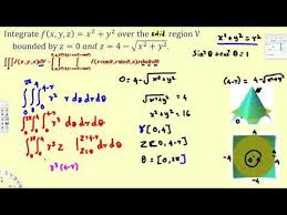 Triple Integrals Using Cylindrical Coordinates Vector Calculus Vector Calculus Calculus Coordinates