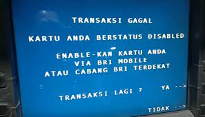 Kartu atm disable atau atm bri disabled sekarang banyak terjadi tapi tidak usah khawatir jadi kartu atm bri disable bisa d aktif kan lagi dengan dua cara. Kartu Atm Bri Disable Kenapa Ini Penyebab Dan 6 Cara Enablenya