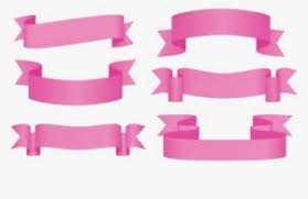Web banner corner decoration, shopping sale labels, discount promotion stickers templates. Pink Bow Ribbon Png Pic Pink Ribbon Banner Template Png Image Transparent Png Free Download On Seekpng