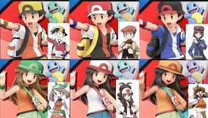 Pokemon Trainer S Skins In Super Smash Bros Ultimate Represent Each Generation Https I Redd It Kfjs2xi2e7411 Super Smash Bros Smash Bros Pokemon Trainer Red
