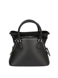Cross Body Bags Maison Margiela 5ac Black Leather Bag S56wg0081p0396t8013