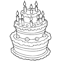 Make sure that all three pans are identical. Three Tiered Cake Coloring Pages Surfnetkids