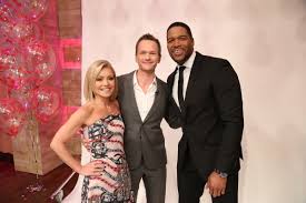 Kelly Ripa Neil Patrick Harris Michael Strahan Beautiful People Kelly Ripa One Shoulder Wedding Dress