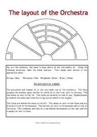 Orchestra Layout Worksheet Music Worksheets Teaching Orchestra Music Assessments