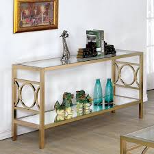 Furniture Of America Nadya Circle Accented Sofa Table Glass Top Accent Table Furniture Of America Top Sofas