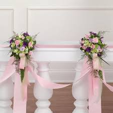 Great savings & free delivery / collection on many items. Lavender And Pink Wedding Pew Decoration Flowers By Pouparina