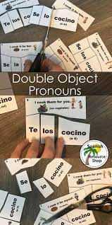 Spanish Double Object Pronouns Puzzles Spanish Classroom Activities Spanish Classroom Elementary Spanish