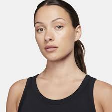 ナイキ レディース シャツ トップス Nike Women's One Fitted Dri-FIT Strappy Cropped Tank Top  Black