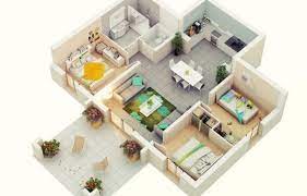 Denah rumah 3 kamar ukuran 9x12 top rumah via toprumahmodern.blogspot.com. Lagi Merancang Rumah Ini 7 Denah Rumah Minimalis 3 Kamar Untukmu