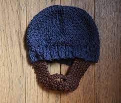Knit Infant Beard Hat Pattern Knitting Knitted Beard Baby Knitting Patterns