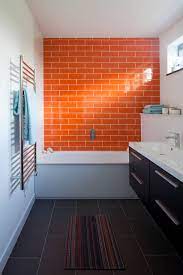 Bathroom orange walls burnt orange bathroom decor orange. 75 Beautiful Orange Bathroom Pictures Ideas May 2021 Houzz