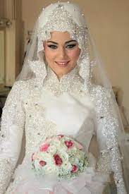 Latest Bridal Hijab Dresses Designs Styles 2016 2017 Bridal Hijab Styles Muslim Wedding Dresses Muslimah Wedding Dress