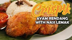 Sempat juga saya bertanyakan resepi ayam goreng yang nampak simple tu. How To Make Nasi Lemak With Crispy Ayam Rendang Share Food Singapore Youtube