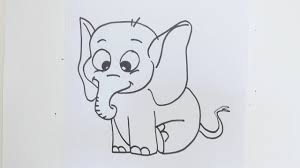 So, we thought it would be fun to learn how to draw him. How To Draw Simple Cartoon Elephant