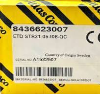 Atlas Copco ETD STR31-05-106-QC Straight Cable Nutrunner ...