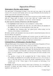 Separation of powers defined and explained with examples. Montesquieu S Doctrine Of Separation Of Power