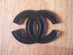 Chanel Leather Black Iron On Patch Applique Sewing Patch Iron On Patches Sew On Patches Black Iron