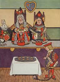 King And Queen Of Hearts Illustration From Alice In Wonderland Circa 1916 Illustrated By Alice In Wonderland Adventures In Wonderland Audio Books For Kids