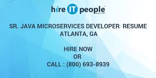 Writing a microservices java resume can be effortless with this guide. Sr Java Microservices Developer Resume Atlanta Ga Hire It People We Get It Done