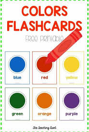 Colors Flashcards Free Printable The Teaching Aunt Color Flashcards Flashcards Free Preschool Printables