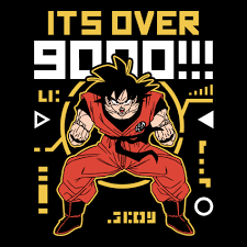 Dragon ball z was followed by dragon ball gt in the same manner as z did to dragon ball * , which was an original story not based on the manga and with minor involvement from toriyama, which facilitated a lukewarm response. Goku It S Over 9000 Official Dragon Ball Z Merchandise Redwolf