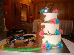 Mud Slinging Truck Wedding Cake The Hunt Is Over Hippie Cake Cake Wedding Cakes