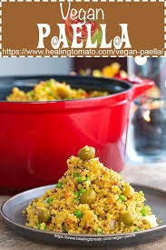 Vegan Paella With Quinoa Healing Tomato Recipes Recipe Quinoa Recipes Easy Recipes Paella Recipe