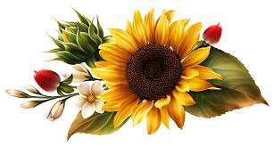 Bright Yellow Sunflower Flower Painting Watercolor Flowers Sunflower Art
