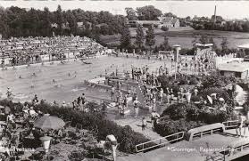Zwembad De Papiermolen In De Jaren 60 Groningen Stad Nederland