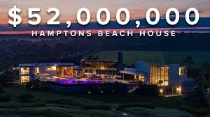 Classic interiors are perfectly blended with timeless architecture in. 52 000 000 Modern Hamptons Beach House Dronehub Youtube